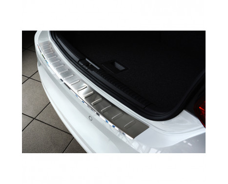 RVS rear bumper protector Volkswagen Polo 6C 2014- 'Ribs', Image 2