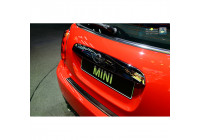 Stainless steel bumper protector suitable for 'Deluxe' Mini One/Cooper F56 3-door 3/2014- Black/Black Carb
