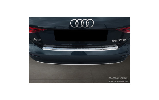 Stainless steel bumper protector suitable for Audi A3 (8Y) Sportback 2020- 'Ribs', Image 2