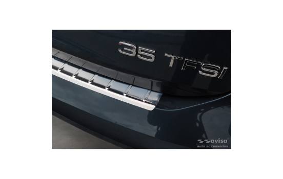 Stainless steel bumper protector suitable for Audi A3 (8Y) Sportback 2020- 'Ribs', Image 4