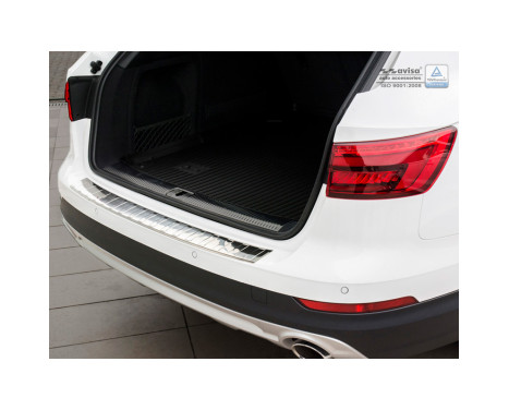 Stainless steel bumper protector suitable for Audi A4 B9 Allroad 2015- 'Ribs', Image 2