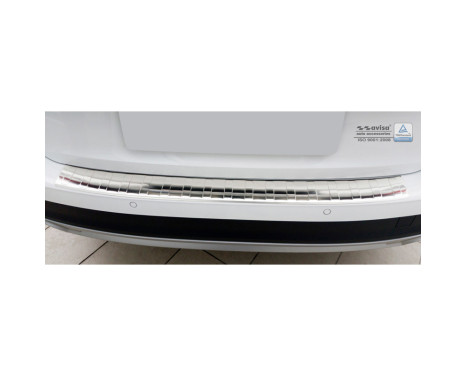 Stainless steel bumper protector suitable for Audi A4 B9 Allroad 2015- 'Ribs', Image 3