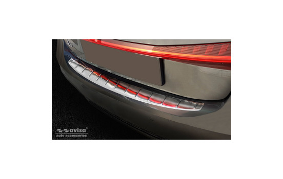 Stainless steel bumper protector suitable for Audi A7 (C8) Sportback 2018 'Ribs'