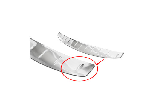 Stainless steel bumper protector suitable for Audi A7 (C8) Sportback 2018 'Ribs', Image 6