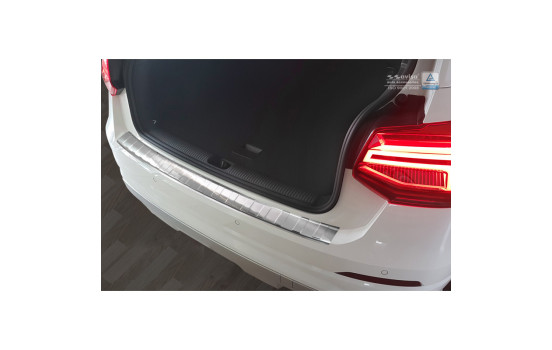 Stainless steel bumper protector suitable for Audi Q2 2016- 'Ribs'
