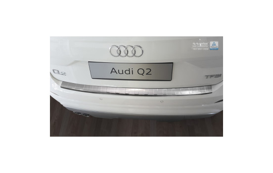 Stainless steel bumper protector suitable for Audi Q2 2016- 'Ribs', Image 3