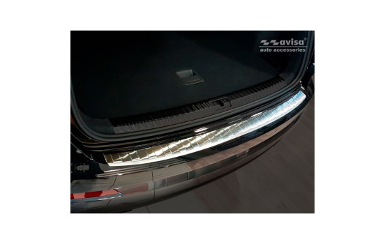 Stainless steel bumper protector suitable for Audi Q3 II 2019- 'Ribs'