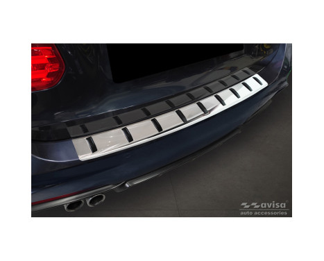 Stainless steel bumper protector suitable for BMW 3-Series (F31) Touring (incl. M-Package) 2012-2015 & Facelift