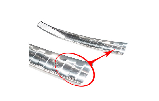 Stainless steel bumper protector suitable for BMW 3-Series G21 Touring M-Package 2018- 'Ribs', Image 5