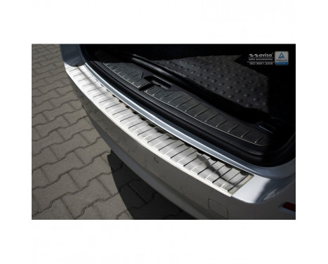 Stainless steel bumper protector suitable for BMW 5-Series F11 Touring 2010-2017 'Ribs'