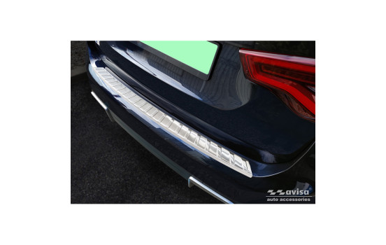 Stainless steel bumper protector suitable for BMW iX3 (G08) 2020- 'Ribs'