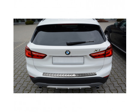 Stainless steel bumper protector suitable for BMW X1 F48 2015- 'Ribs'