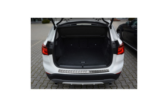 Stainless steel bumper protector suitable for BMW X1 F48 2015- 'Ribs', Image 3