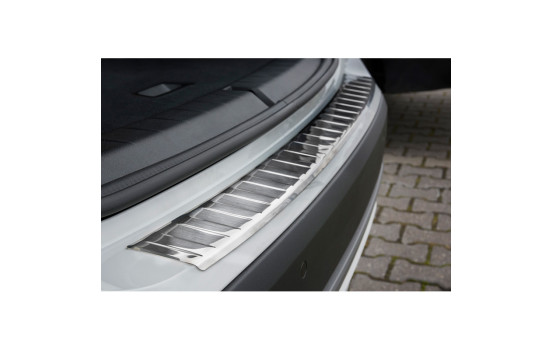 Stainless steel bumper protector suitable for BMW X1 F48 2015- 'Ribs', Image 4