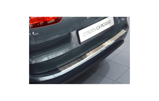 Stainless steel bumper protector suitable for Citroën C4 Picasso 2013- 'Ribs'