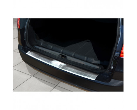 Stainless steel bumper protector suitable for Citroën C5 Tourer 2008- 'Ribs'
