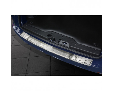 Stainless steel bumper protector suitable for Dacia Dokker 2012- 'Ribs'