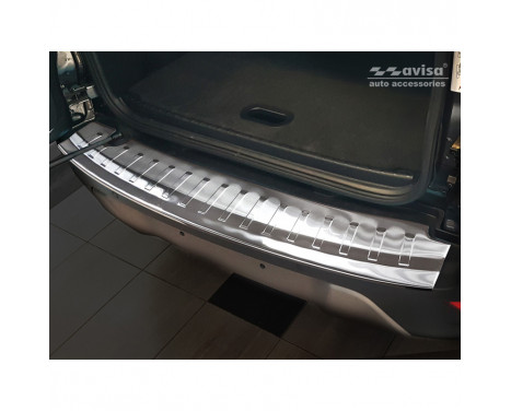 Stainless steel bumper protector suitable for Ford Ecosport II Facelift 2017- 'Ribs'