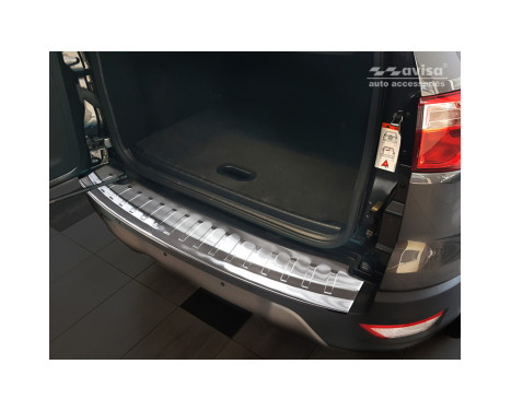 Stainless steel bumper protector suitable for Ford Ecosport II Facelift 2017- 'Ribs', Image 2