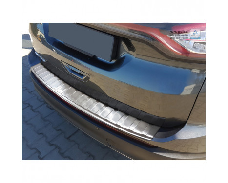 Stainless steel bumper protector suitable for Ford Edge 2016- 'Ribs'