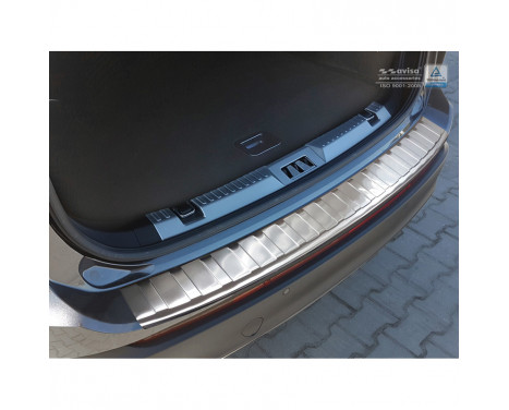 Stainless steel bumper protector suitable for Ford Edge 2016- 'Ribs', Image 2
