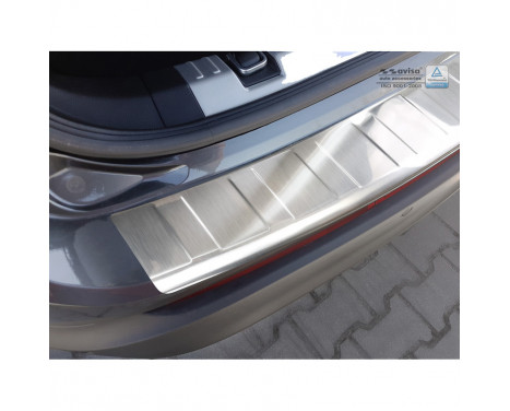 Stainless steel bumper protector suitable for Ford Edge 2016- 'Ribs', Image 4