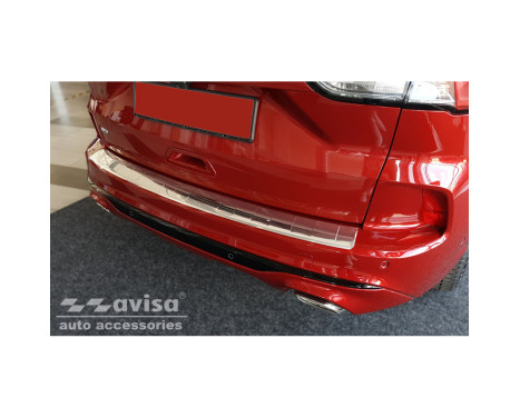 Stainless steel bumper protector suitable for Ford Kuga III ST-Line 2019- 'Ribs', Image 2