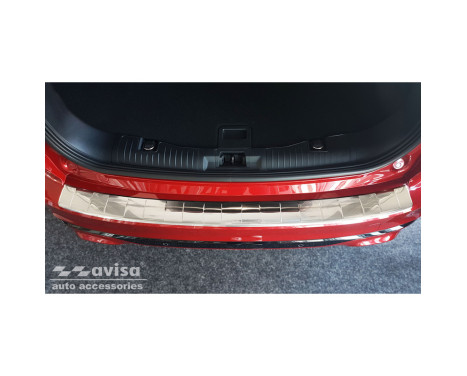 Stainless steel bumper protector suitable for Ford Kuga III ST-Line 2019- 'Ribs', Image 3