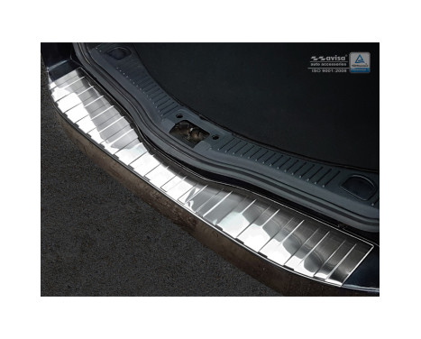 Stainless steel bumper protector suitable for Ford Mondeo Wagon 2007-2010 'Ribs', Image 2