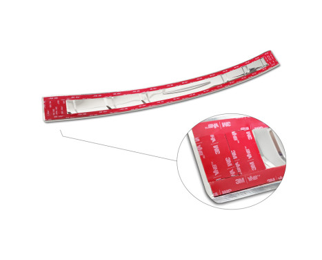 Stainless steel bumper protector suitable for Ford Mustang VI Coupé 2015-2017 & FL 2017- 'Ribs', Image 7