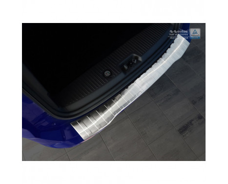 Stainless steel bumper protector suitable for Ford Tourneo Courier/Transit Courier 2014- 'Ribs'