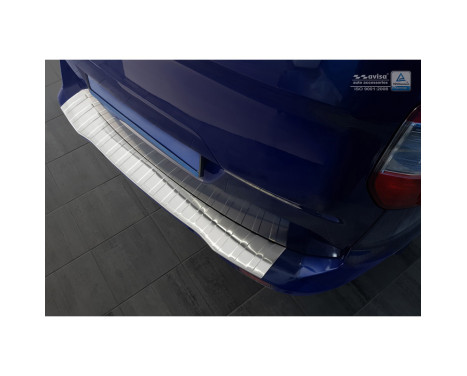 Stainless steel bumper protector suitable for Ford Tourneo Courier/Transit Courier 2014- 'Ribs', Image 2
