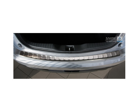 Stainless steel bumper protector suitable for Honda Civic IX 5-door Facelift 2015- 'Ribs', Image 2