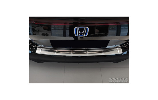 Stainless steel bumper protector suitable for Honda Civic XI HB 2022- 'Ribs', Image 2