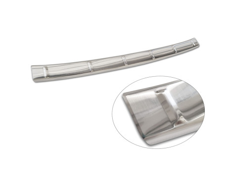 Stainless steel bumper protector suitable for Honda Civic XI HB 2022- 'Ribs', Image 6