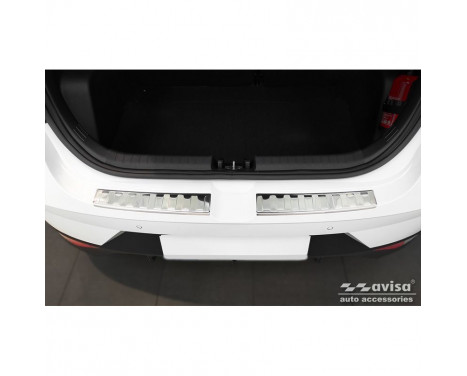Stainless steel bumper protector suitable for Hyundai i20 III 5-door 2020- 'Ribs', Image 2