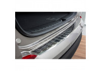 Stainless steel bumper protector suitable for Hyundai Tucson 2015- 'Ribs'