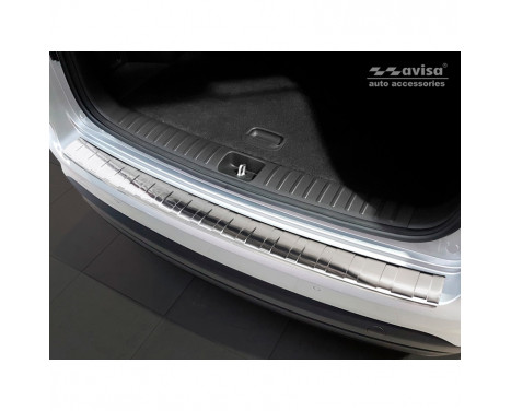 Stainless steel bumper protector suitable for Hyundai Tucson FL 2018-'Ribs'
