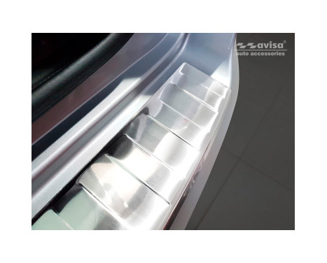 Stainless steel bumper protector suitable for Hyundai Tucson FL 2018-'Ribs', Image 2