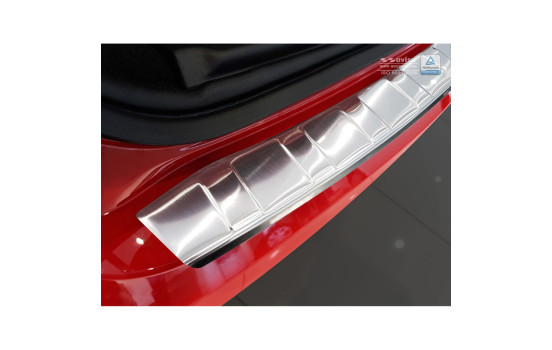 Stainless steel bumper protector suitable for Jaguar E-Pace 2017- 'Ribs', Image 4