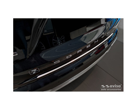 Stainless steel bumper protector suitable for Kia Sorento IV 2020-