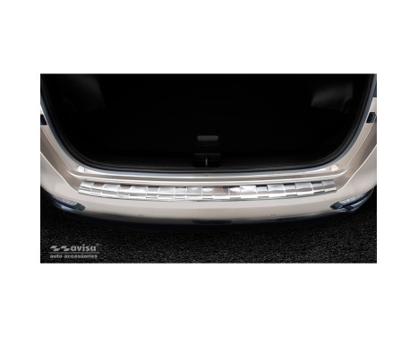 Stainless steel bumper protector suitable for Kia Sportage III Facelift 2018- 'Ribs', Image 2