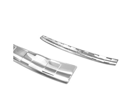 Stainless steel bumper protector suitable for Kia Sportage III Facelift 2018- 'Ribs', Image 4