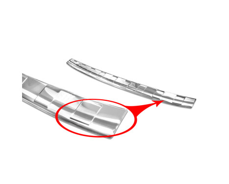 Stainless steel bumper protector suitable for Kia Sportage III Facelift 2018- 'Ribs', Image 5