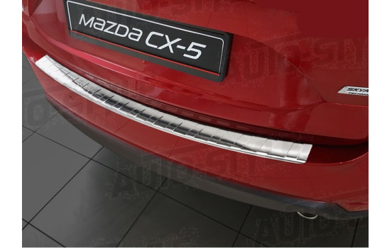 Stainless steel bumper protector suitable for Mazda CX5 II 2017- 'Ribs', Image 2