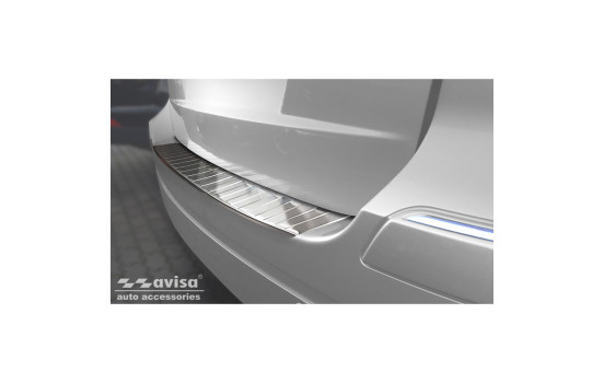 Stainless steel bumper protector suitable for Mercedes B-Class W245 2005-2008 'Ribs', Image 3