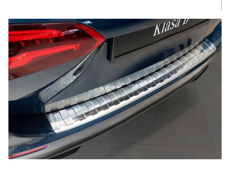 Stainless steel bumper protector suitable for Mercedes B-Class W247 2018- 'Ribs'