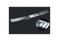 Stainless steel bumper protector suitable for Mercedes C-Class W205 Kombi 2014- 'Ribs'