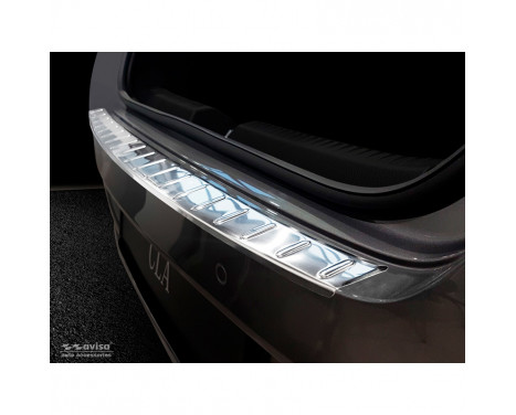 Stainless steel bumper protector suitable for Mercedes CLA II (X118) Shooting Brake 2019- 'Ribs'