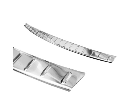 Stainless steel bumper protector suitable for Mercedes CLA II (X118) Shooting Brake 2019- 'Ribs', Image 4